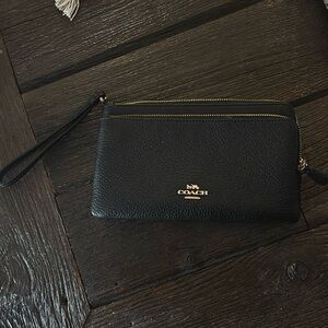 New Coach double zip wallet